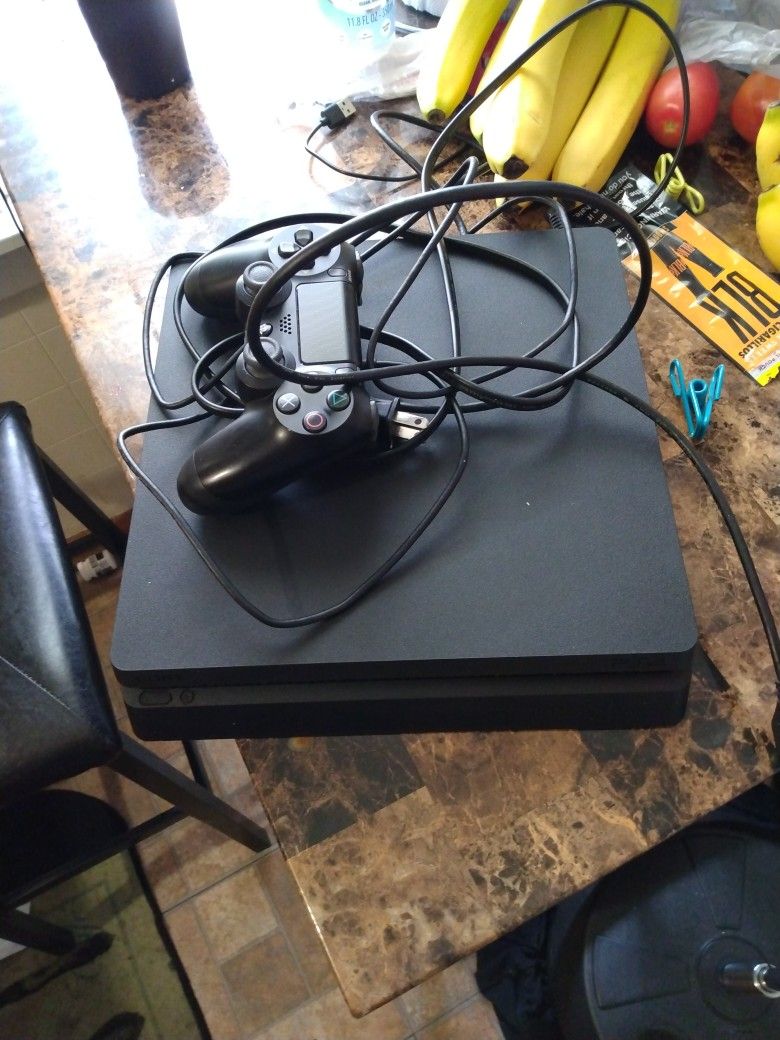 PS4 Slim W Controller And Cords, Can Deliver For Xtra $5