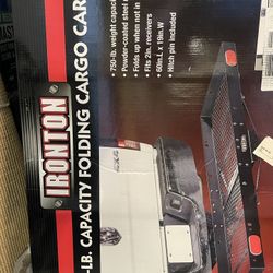 Steel Folding Hitch Cargo Carrier - 750 Lb Capacity