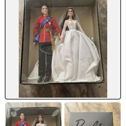 Limited Edition Prince William And Princess Kate Barbie 