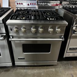Viking 30”Wide All Gas Range Stove Stainless Steel 