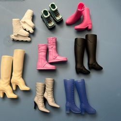 Barbies Boots and Skates