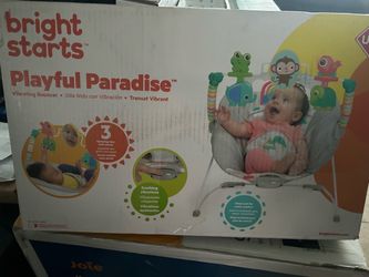 Bright Starts Playful Paradise Vibrating Bouncer
