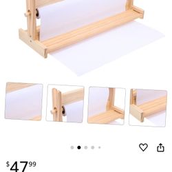 Easel Paper Roll Dispenser Wooden Art Easel for Drawing /crafting 7.09x1 8.66x 7.09 roll is 18 inches 