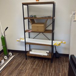 Metal And Wood Shelving 