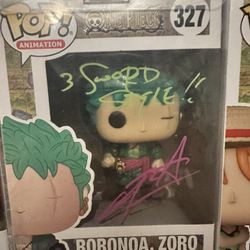 Signed Zoro Funko Pop