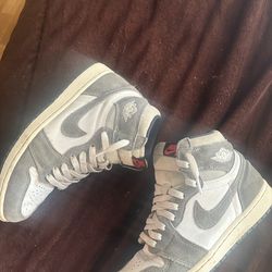 Jordan 1 washed black size 8