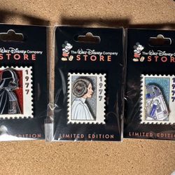 Disney DEC Pins - Stamp 1977 Star Wars - LE 250 Bundle Lot [3 Pins]