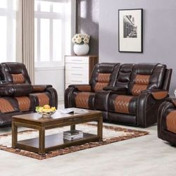 Sofa Set 3pcs RECLINER New. FREE Delivery