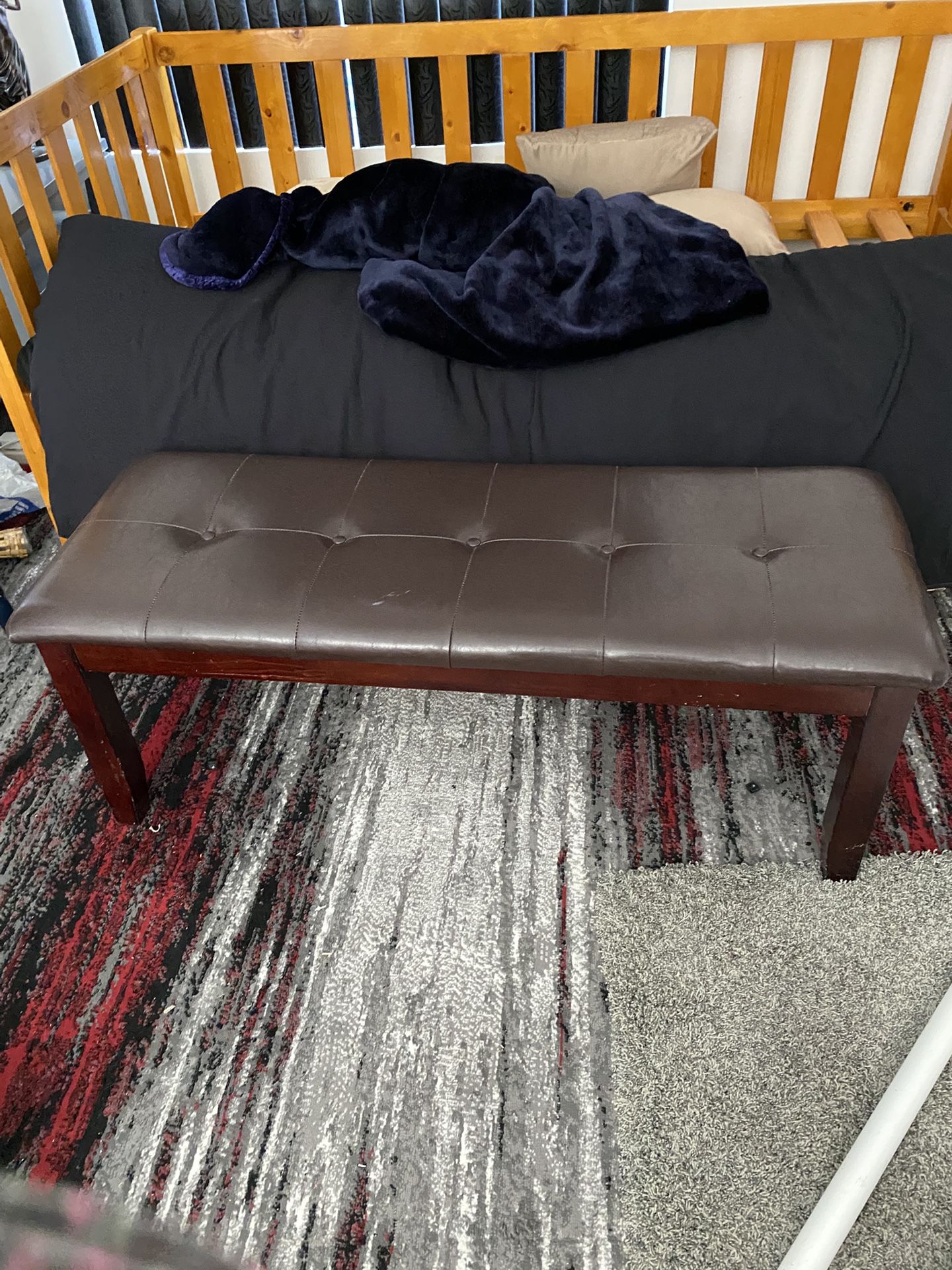 Brown Bench for Dining Room Table