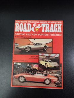Road & Track March 1967 Vintage Magazine Pontiac Firebird Cover