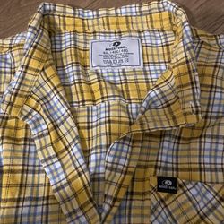 Mossy Oak Yellow Flannel Button Up (4XL)