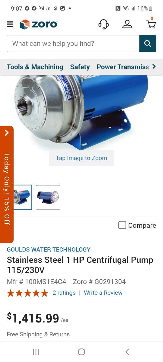 2hp Goulds Water Technology