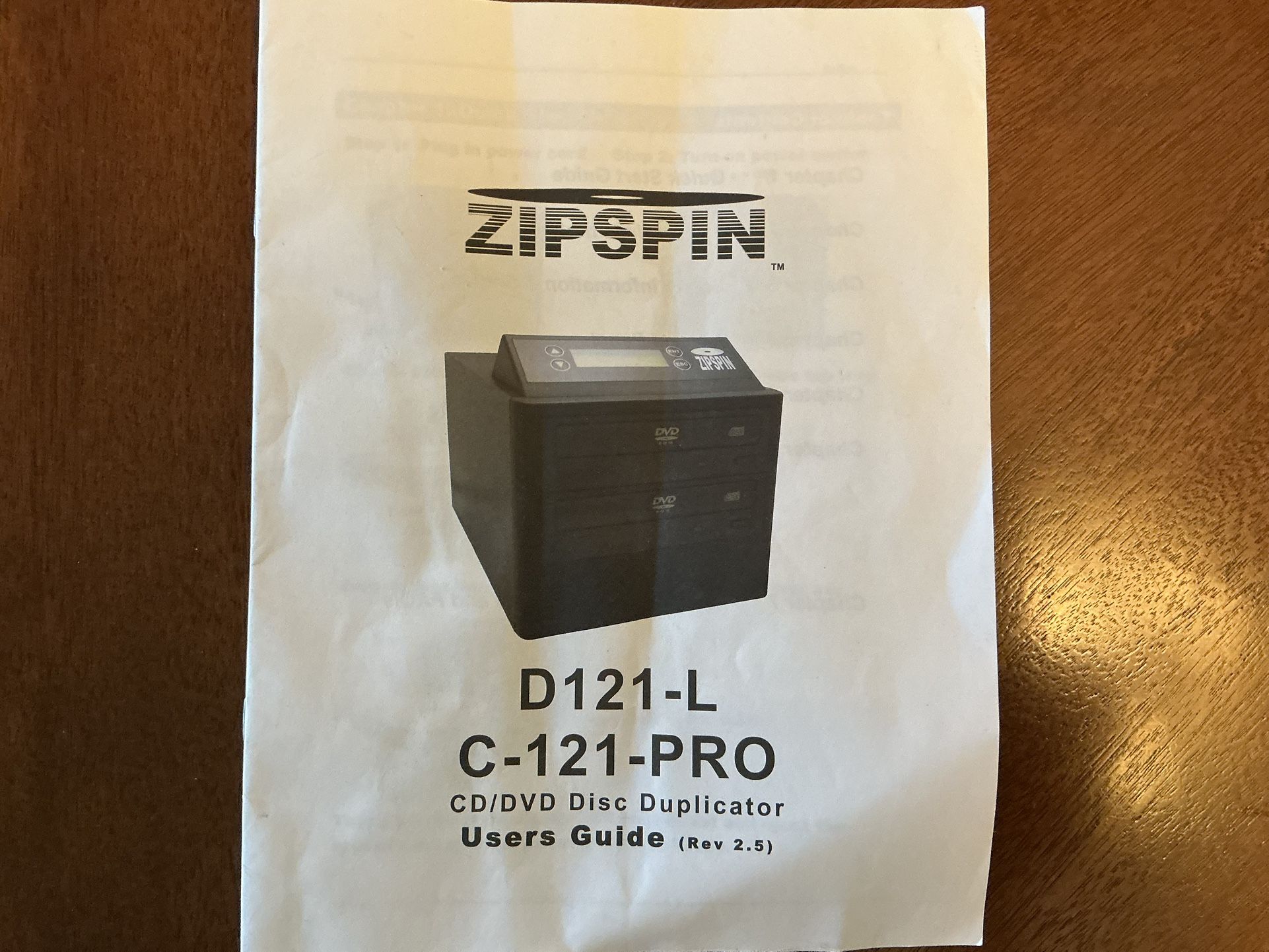 Zip Spin CD/DVD Duplicator