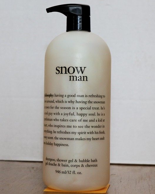 Philosophy Snow Man, 32oz New, unused with Pump