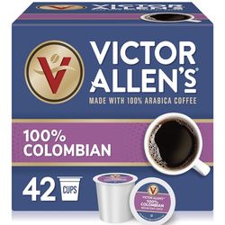 Victor Allen's Coffee 100% Colombian, Medium Roast, 42 Count, Single Serve Coffee Pods for Keurig K-Cup Brewers