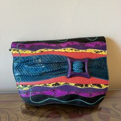 Dramatic Price Drop For Vintage, Never Used, Top Designer CARLOS FALCHI One Of A Kind Handbag