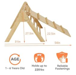 IN NEW CONDITION KIDS WOOD SLIDE