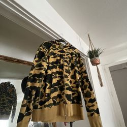 Authentic Bape Yellow Shark Sweater