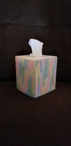 Kleenex Box; Homemade; Plastic Canvas