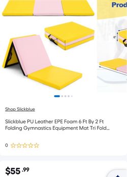 Slickblue Folding Gymnastics Mat 6 Ft x 2 Ft