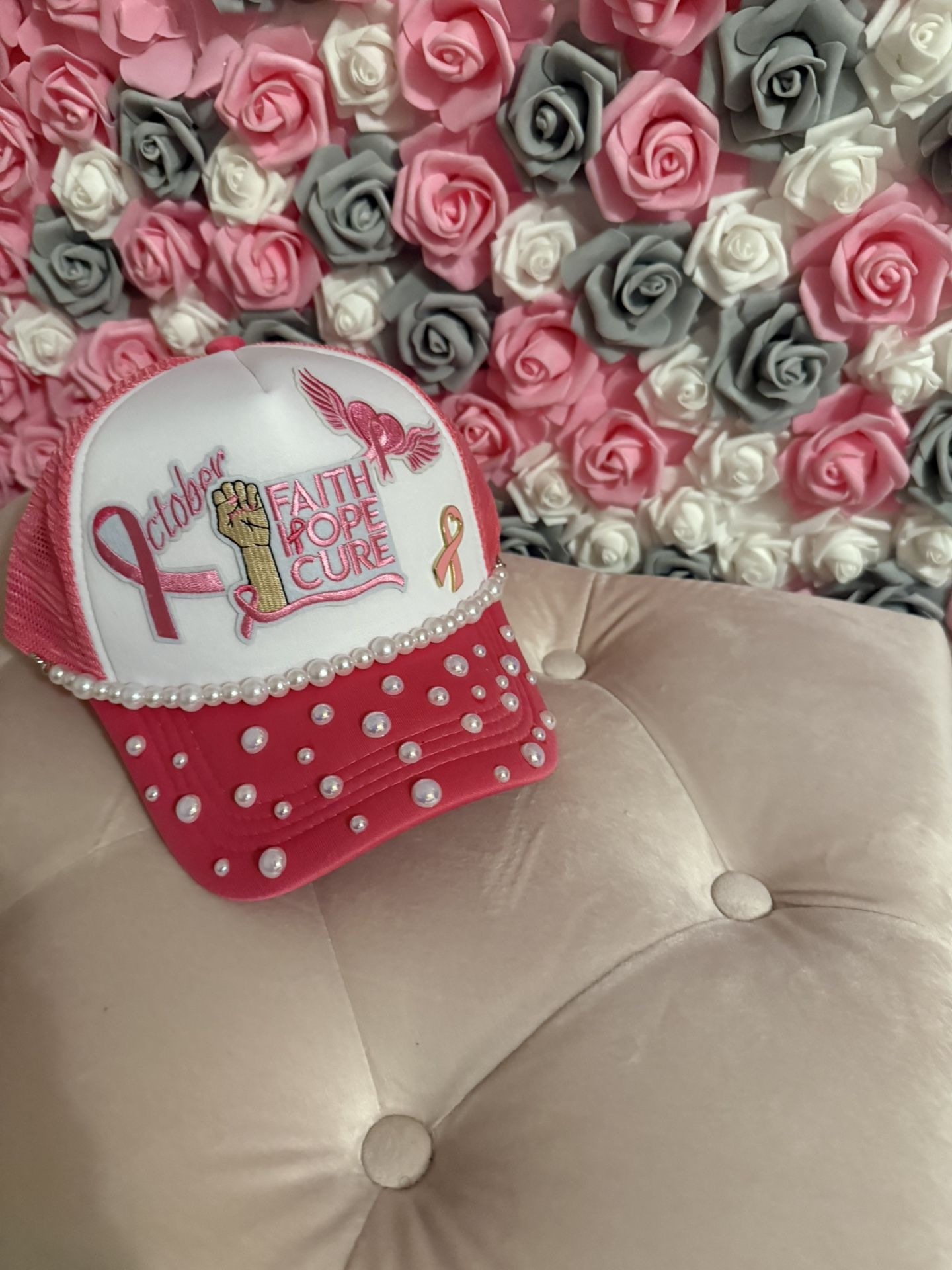 Breast Cancer Trucker Hat $35