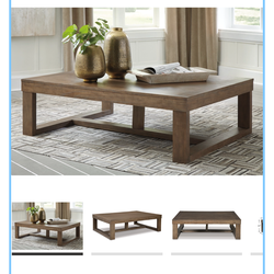 Ashley coffee table and 2 side tables