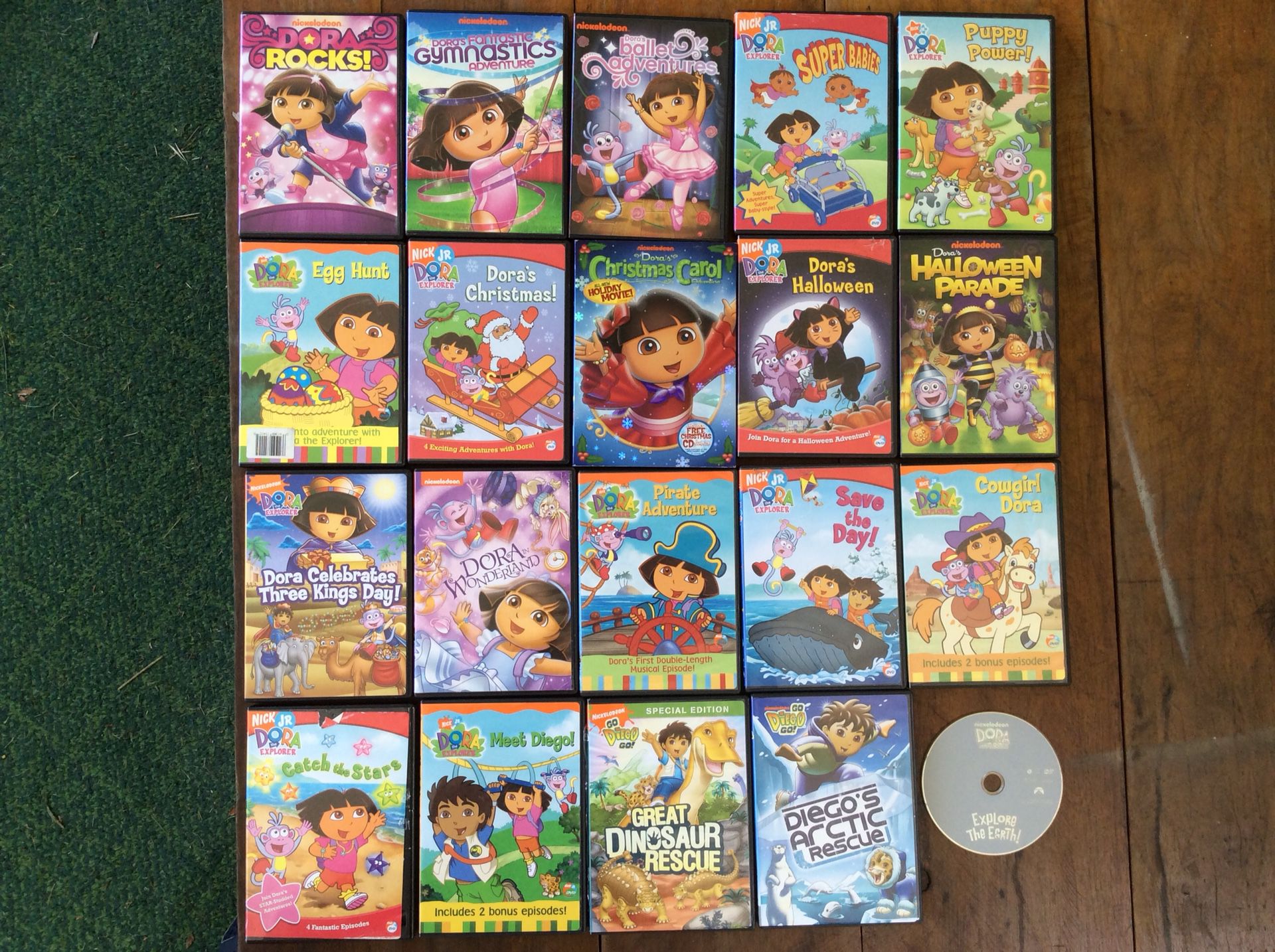 24 Diego & Dora the Explorer Children's DVD Lot: Christmas Halloween ...