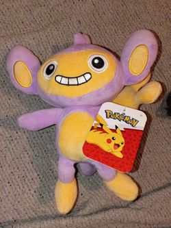 Aipom pokemon plush brand new with tags Jazwares official pokemon center plush