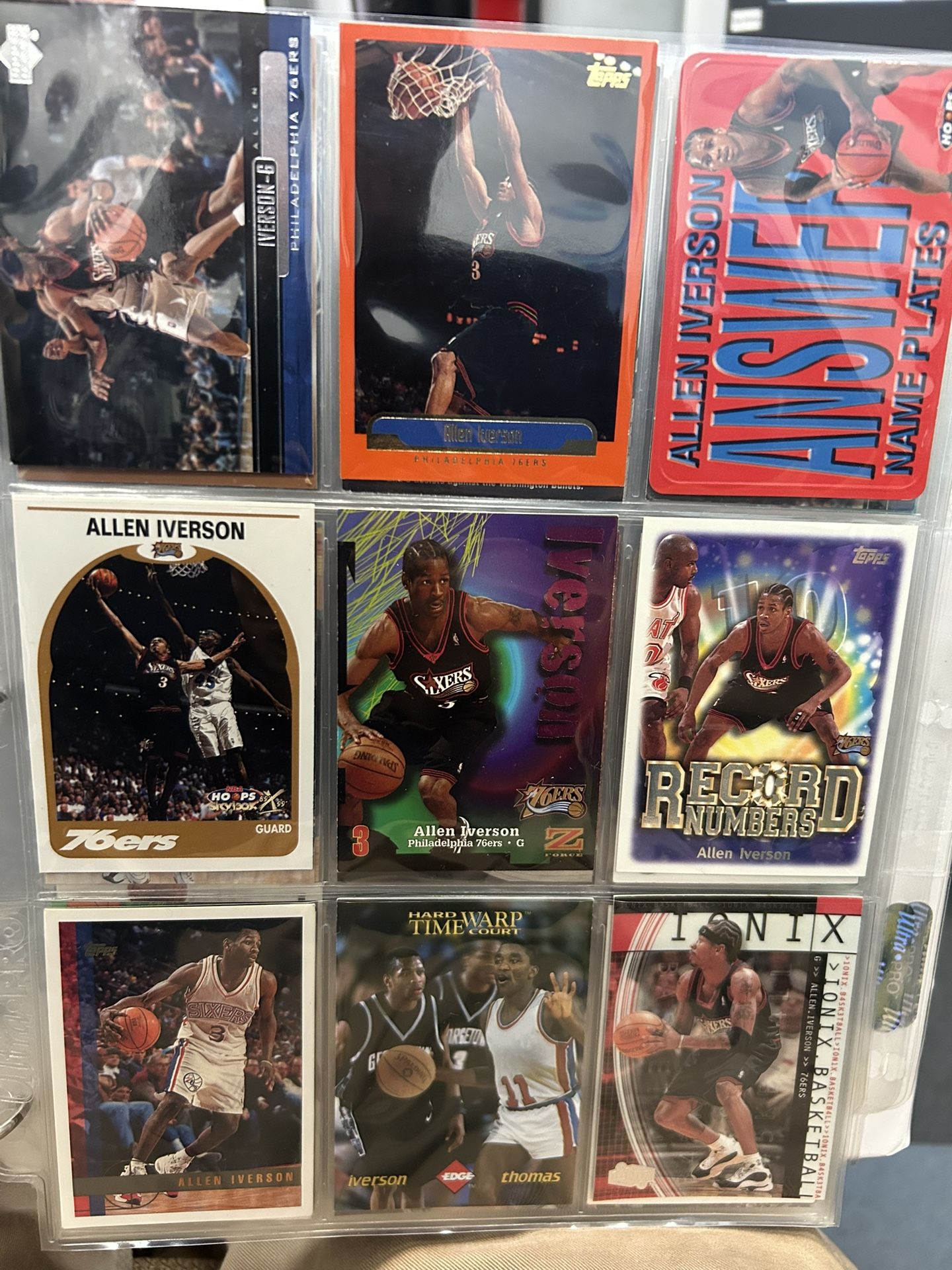 Allen Iverson Basketball Card Lot (17 Cards)