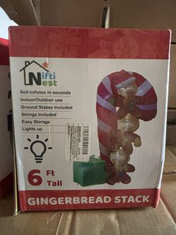 6ft Tall Gingerbread Stack