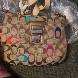 Colorful Coach Purse 