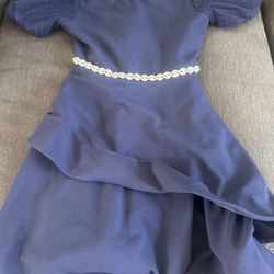 Girls Size 7 Navy blue Dress
