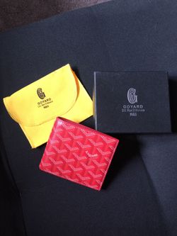 red goyard wallet