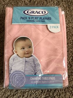 Graco playard changing table pads (set of 2)