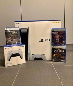 Brand New Disc Version Console + Extra Controller & 3 Games