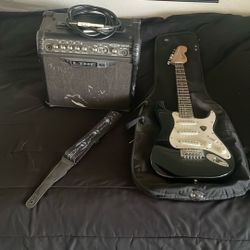 Kids Fender Squire Mini Strat Starter Guitar Set