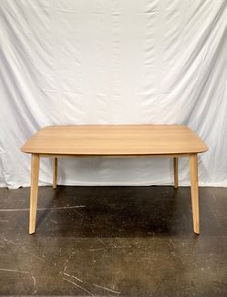 Rectangular Dining Table, Mid-Century Wood Kitchen Table, Natural *Delivery Included*