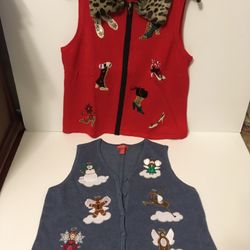 Merry & Bright Christmas Swrater Vest