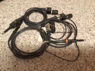 TEKTRONIX Scope Probes, 6 foot. Quantity Three.