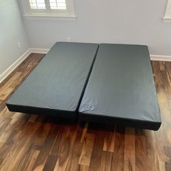 King Size BOX SPRINGS Foundation for Mattress New Of Factory With it’s Plastic Available In All Size Delivery Same Day