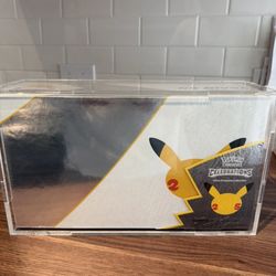 Pokemon 25th Anniversary Celebrations Box Ultra Premium Collection UPC - SEALED with Acrylic Case