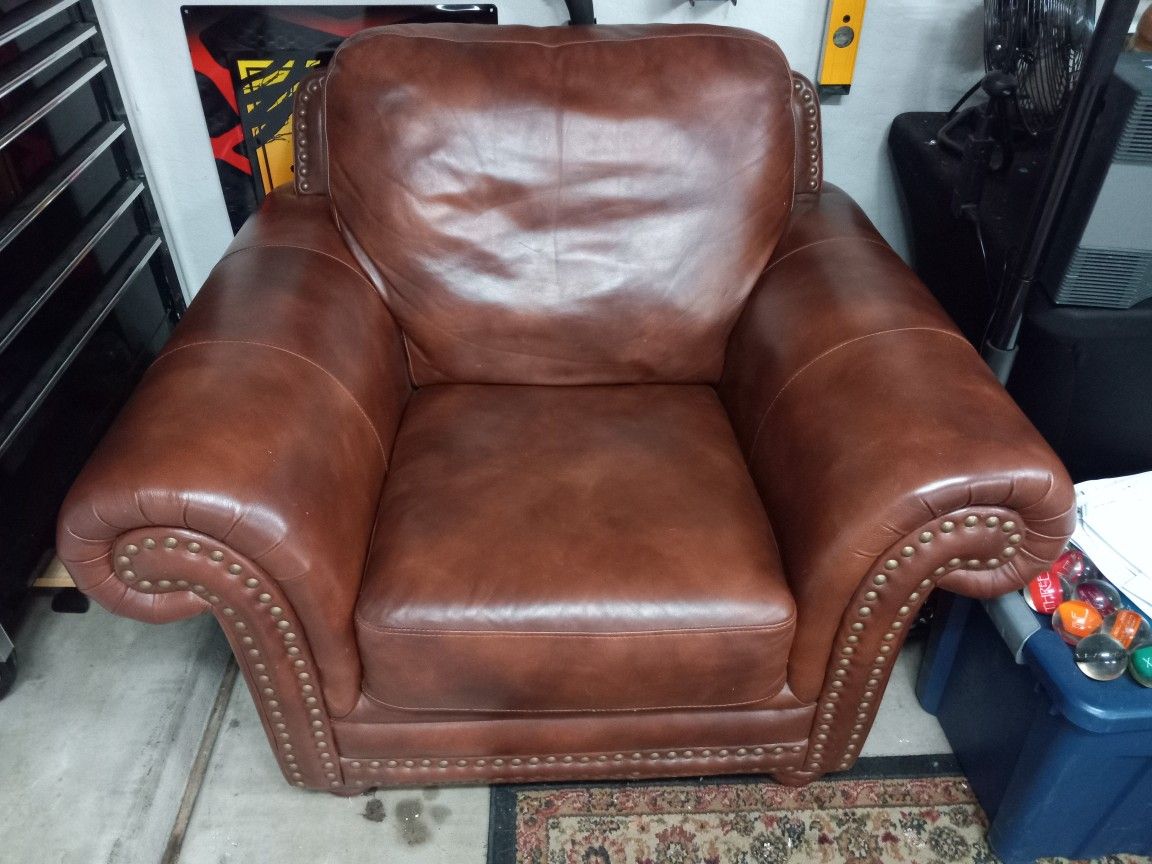 Large Leather Armchair