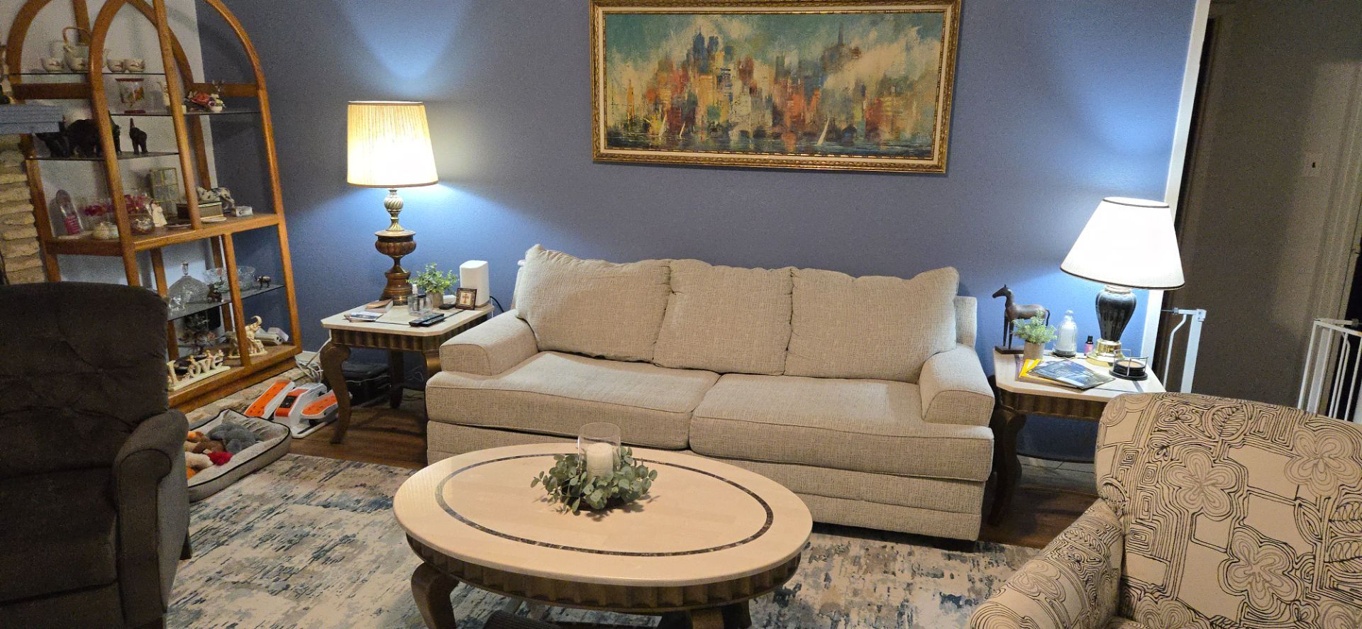 Sofa & Love Seat - Beige Fabric - Excellent Condition