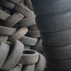 Cars and Trucks Used Tires 