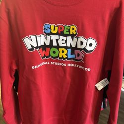 Super Nintendo World Sweatshirt NWT $30 Sizes S & 2X