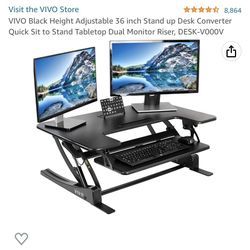 VIVO Adjustable Stand Up Desk