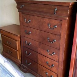 Dresser, Night Stand, 2 Chest Of Drawers, Armoire/dresser
