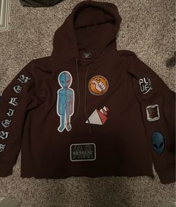 Graphic Cropped Hoodie