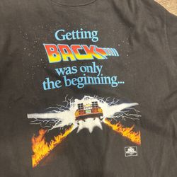 Vtg 1989 Back to the Future 2 Promo T Shirt  Single Stitch Mens XL Hanes Beefy