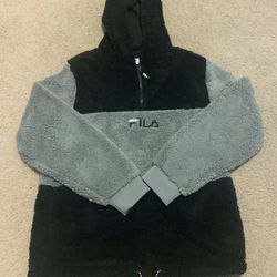 Fila Bruno Sherpa Quarter Zip Hoodie